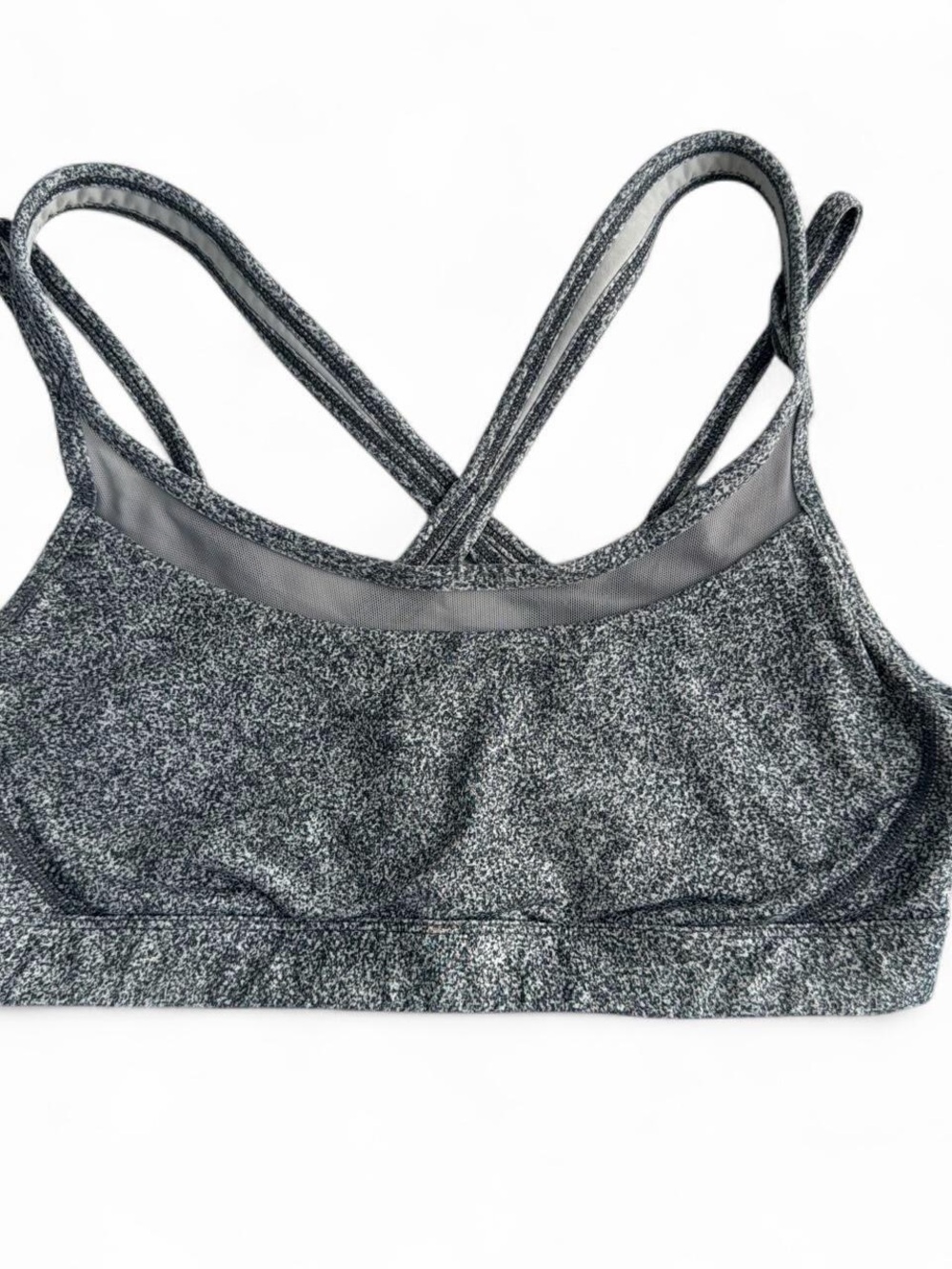 Lululemon Gray Heather Cross-Back Sports Bralette size 10